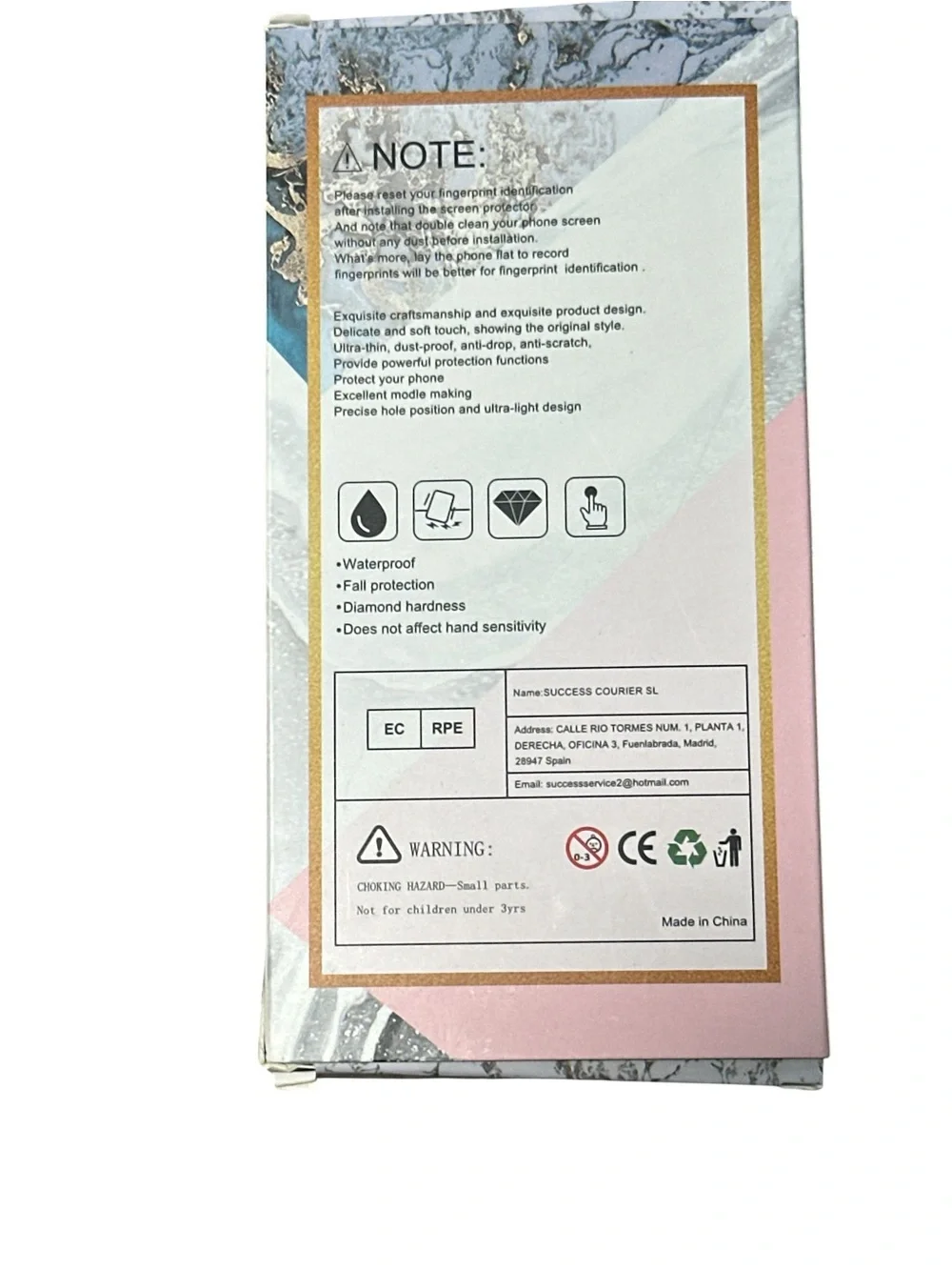 Samsung Screen Protector and Case for Galaxy S24 FE - Pink and Blue‎ Accent